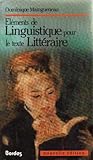 Image de Elements de .linguistique pour le texte littéraire