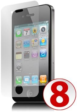 GreyMobiles SCREEN PROTECTOR For Apple iPhone 4 4G HD 16GB &amp; 32GB (PACK OF 8)