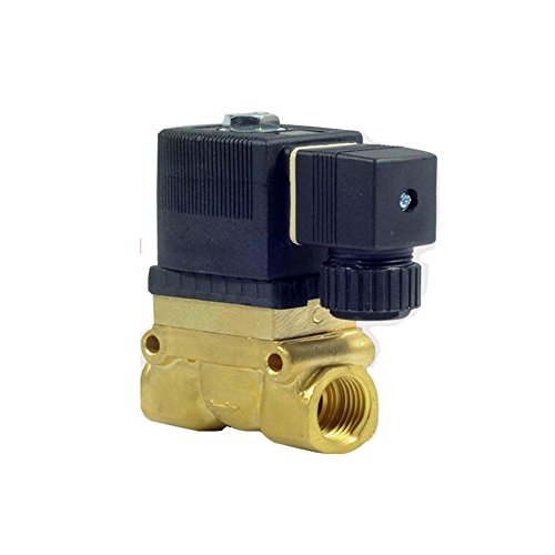 GOGO ATC 50bar high pressure high temperature solenoid valve 1/4 BSP 220V DC Orifice 8mm normal close 5404-02 pilot brass valve