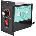 ELECTRRIUS AC Motor Speed Controller Durable Upto 250 Wt - 220 Volt AC Single-Phase Regulator Gear Motor VFD 10W 25W 40W 60W 90W 120W 180W 250W Speed Drive Upto 250W Load Speed Adjustable Controller