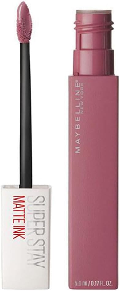 Maybelline New York Superstay Matte Ink Longlasting Liquid Lipstick - 15, Lover, Lipstick Up to 12 Hour Wear, Non Drying, 5 ml