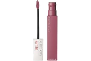 Maybelline New York Superstay Matte Ink Rouge à lèvres liquide longue durée - 15, Lover, rouge à lèvres jusqu'à 12 heures, ne sèche pas, 5 ml