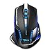 Produktbild EB Hohe Qualität Super Cool Maus Gamer Gaming Wireless 2.4 GHz/AVOGO Sensor/Optik/Blaue LED – Special Edition für Spiele – schnurlos Gaming Maus mit Bedienungsanleitung in Französisch + Mauspad Gamer-Top Qualität (kabellos)