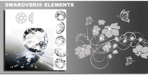Wandtattoo Wand tattoo wandaufkleber WandStuecker selbstklebend SWAROVSKI ELEMENTS Kristalle Steine Kristall Strass Kristall Kristalle(10 Stueck ca. 4,0 mm Durchmesser ) - 2