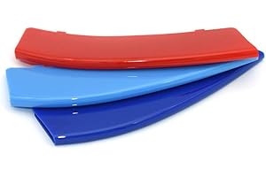 HIBEYO Inserto in ABS per griglia anteriore del radiatore, strisce per BMW Serie 4 F36 F33 F32 2013-2018 (11 barre), copertura per griglia del radiatore, clip per griglia