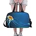 Produktbild Farbige Qualle Kreatur Große Yoga Gym Totes Fitness Handtaschen Reise Seesäcke Schultergurt Schuhtasche Für Übung Sport Gepäck Für Mädchen Männer Frauen Im Freien