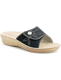 INBLU - Zapatillas de estar por casa para mujer negro negro 39