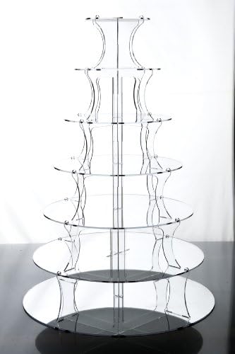 *Free DELIVERY* 7 Tier Mirrored Acrylic Cup Cake Stand from Weddings and Parties