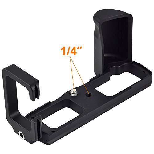 MENGS® E-M5 II 1/4 - Placa con Forma de L para Cambio rápido de Tornillo de 1/4 Pulgadas para la cámara Olympus E-M5 II