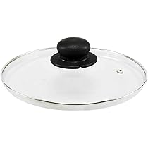Ibili Coperchio In Vetro 22 Cm Con Foro Vapore - Per Pentole E Padelle (Trasparente/Argento/Nero)