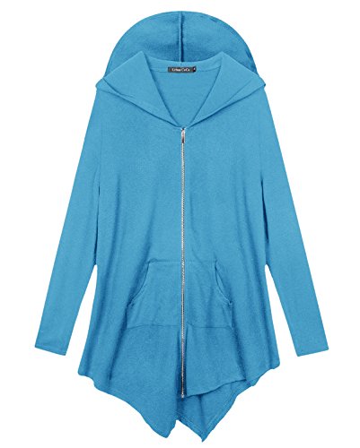 Plus Size Sweatshirt Cape Urban Coco Womens Plus Size Hooded