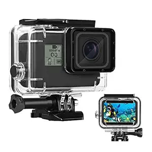 Waterproof Housing Case, hongdak Waterproof Case for GoPro Hero 7/6/5 Black(2018) Housing Case Diving Protective Housing Shell 169FT/60M for GoPro Action Camera Underwater Dive Case Shell with Bracket