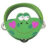 Monbedos 1 pieza de campana de mano de animales de dibujos animados de madera para chupito de...