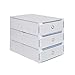 Produktbild UUhome 3 x Cajas para Botas Plegables de Plástico, Tipo Cajón, 52 x 30 x 11.5cm, Transparente ...