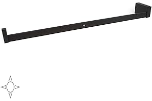 EMUCA - Iluminación para Armario o vestidor, Barra de Armario con luz LED Recargable y Detector de Movimiento, Aluminio Color Moka, L 858-1008mm