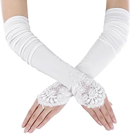 Classic Adult Size Long Opera/Elbow/Wrist Length Satin Gloves