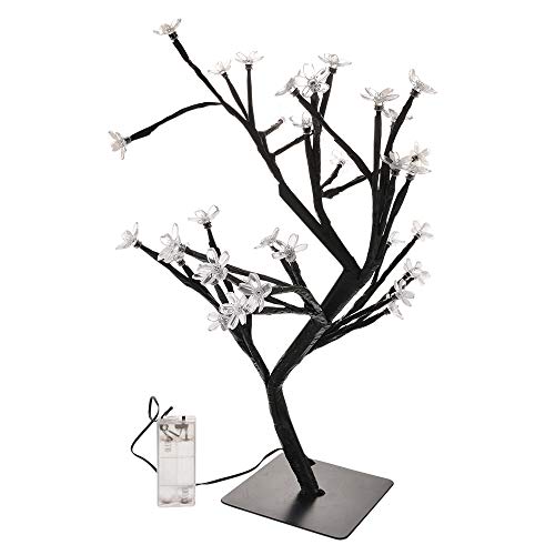 Godagoda LED Lichterbaum Batterie Kirschbaum Form Licht für Innendekoration Weihnachten Wohnzimmer