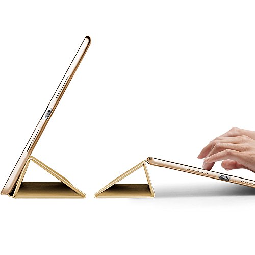 iPad Pro 10.5 Hülle, ESR® Yippee Series Auto aufwachen/Schlaf Funktion Ledertasche mit durchschaubar Rückseite Abdeckung Leichtgewicht Anti-Kratzer Schutzhülle für iPad Pro 10.5 (Gold)