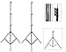 Price comparison product image Phot-R 2x 3m Light Stand Adjustable 4-Section Lightweight Aluminium Tripod Support for Photo Studio Lighting Flash Photography