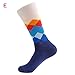 Produktbild EUZeo 1 paar Geometrische Muster Lange Socken Herren Damen Mode Sportsocken Bunt Gemusterte Arbeitssocken