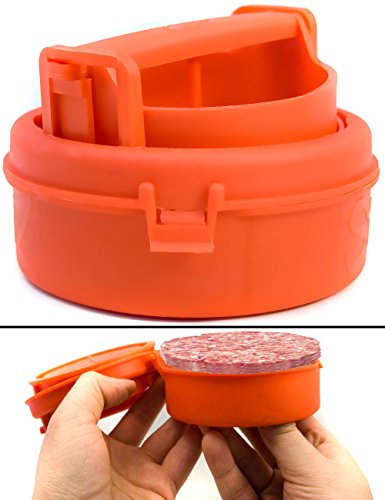 HOMETOOLS.EU - Profi Burger Presse - Hamburger Cheeseburger Beef Presse Patty Burger Presse Form - zwei Größen - verstellbar, geschirrspültauglisch