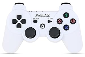 Kontorland P3G - PS3/PC Uyumlu Titreşimli Kablosuz Oyun Kolu GamePad (Beyaz)