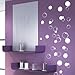 Price comparison product image 58 Bubbles Bathroom Window Shower Tile Wall Stickers, Wall Decals, Car Decals (Cream)