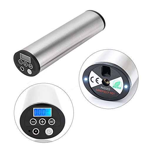 Price comparison product image HQS® Wheel 150PSI Portable Mini Air Compressor Auto Bike Bicycle Electric Tire Inflator Pump Tire Pressure Monitor