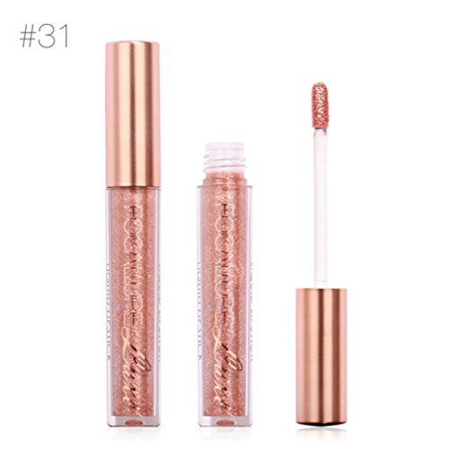 Bluestercool Frau Neue Mode Metallisch Lip Gloss Lippenstift Erschwinglich Gute Qualität (A) - 2