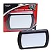 Slience Mask Car Makeup Vanity Mirror Car Cosmetic Mirror Sun-shading Mirror Black Auto Supplies 169*110mm 1 Pc Black