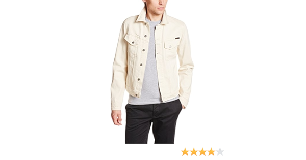 white twill jacket