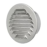 Rejilla de ventilación redonda diámetro 100 mm, de aluminio