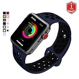 FunBand Armband Sport Strap für Apple Watch, Nike + Edition Soft Silikonarmband Wrist Replacement Armbanduhr Uhrenarmband Schlaufe Armbänder für Apple Watch Series 4/3/2/1