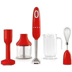 Smeg HBF02RDEU Mixeur à main, Rouge