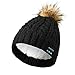 Produktbild Giulogre Novelty Drahtlose Bluetooth Smart Music Hut Gestrickt Sport Laufen Winter Mütze Mütze Mütze Bluetooth Music Knitted Hat Stereo Headphone Christmas (Schwarz)