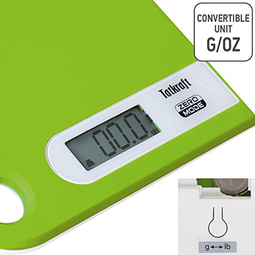 Tatkraft Green Digital Küchenwaage 5Kg mit Aufhängung aus Bequeme Lagerung - 6