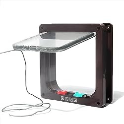 SODIAL (R) gato colgajo trampilla de cafe 4 posiciones para Perro Gato