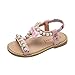 Produktbild Sandalen Böhmen Kinder Baby, Sunday Mädchen Sandalen Bowknot Perle Kristall Römischen Sandalen Prinzessin Mädchen Schuhe (27, Rosa)