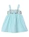 Beebay Infant-girl 100% Cotton Woven Turq Stripe Embroidered Sundress (Turq,9-12 Months) RS.507.00