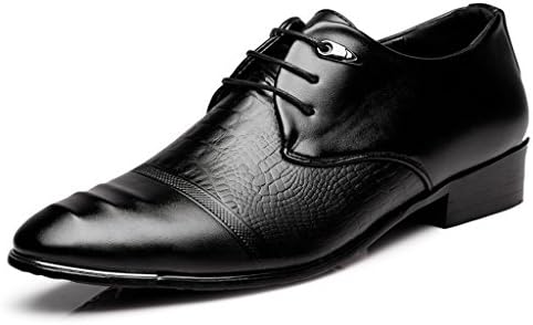 2017 Men's Business Leather Shoes Casual Outdoor Leather Shoes Pointed Court Shose 38-43 ( Color : Black , Size : 43 )