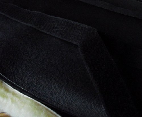 Sitzkissen zur Druckentlastung – Rollstuhlkissen / Rollstuhlauflage SPEZIAL – Echtes Lammfell / Lammfellkissen mit viskoelastischem Komponentenkern - 3