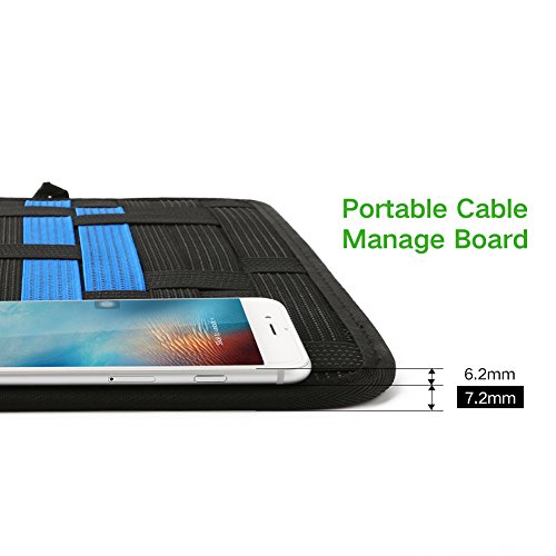 Organizer Tasche UGREEN Tragbare elektronische Organisationssystem 300*210mm Reise Organizer Tasche für Zubehörteile wie Kabel Kopfhoerer Akku WFI Remote, 8″ Zoll Tablet, iPad mini und mehr - 5