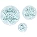 Produktbild Anpro Schneeflocken Mould Ausstecher 3- teiliges Dekorieren Fondant Prägewerkzeug Groß Schneeflocke Plunger Kuchen Cutter