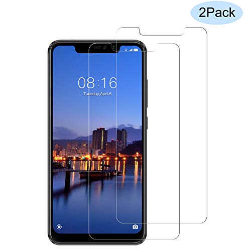 CNXUS [2-Pack] Cristal Templado para Xiaomi Redmi Note 6 Pro, Protector de Pantalla Xiaomi Redmi Note 6 Pro, Vidrio Templado con [2.5d Borde Redondo] [9H Dureza] [Fácil Instalación]
