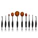 Makeup Brush Set, TopSuper® 10 Pcs Pro Oval Makeup Brush Cosmetic Foundation Liquid Cream Powder Blush Pigment Tool