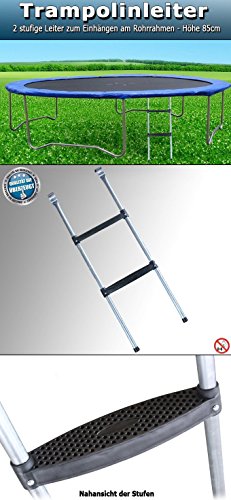 Trampolinleiter 85 cm + 97 cm Einstiegsleiter Leiter Trampolin Gartentrampolin - 3