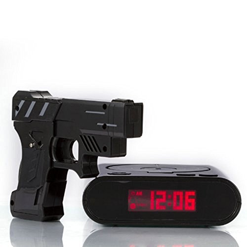 Digital Wecker Gaming Clock, Stoga Gun Clock Gun Wecker Digital Wecker Lustige Wecker Neueste Wecker – Schwarz - 3