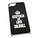 Produktbild Weiß Schutzhülle für iPhone 5/5S 0587 Stoßstangenschutz schwarz Keep Calm und Love Solihull