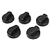 Produktbild sourcingmap® Kunststoff-Rotary Cam Selector Cooktop Gasherd Range Türknauf, 5 Stück, Schwarz