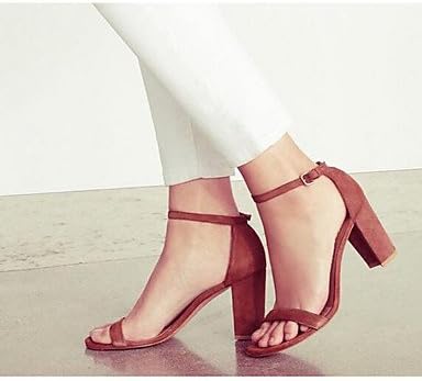 RTRY Women'S Sandals Comfort Spring Summer Nubuck Leather Casual Ruby Brown Black 3In-3 3/4In Brown Us5 / Eu35 / Uk3 / Cn34